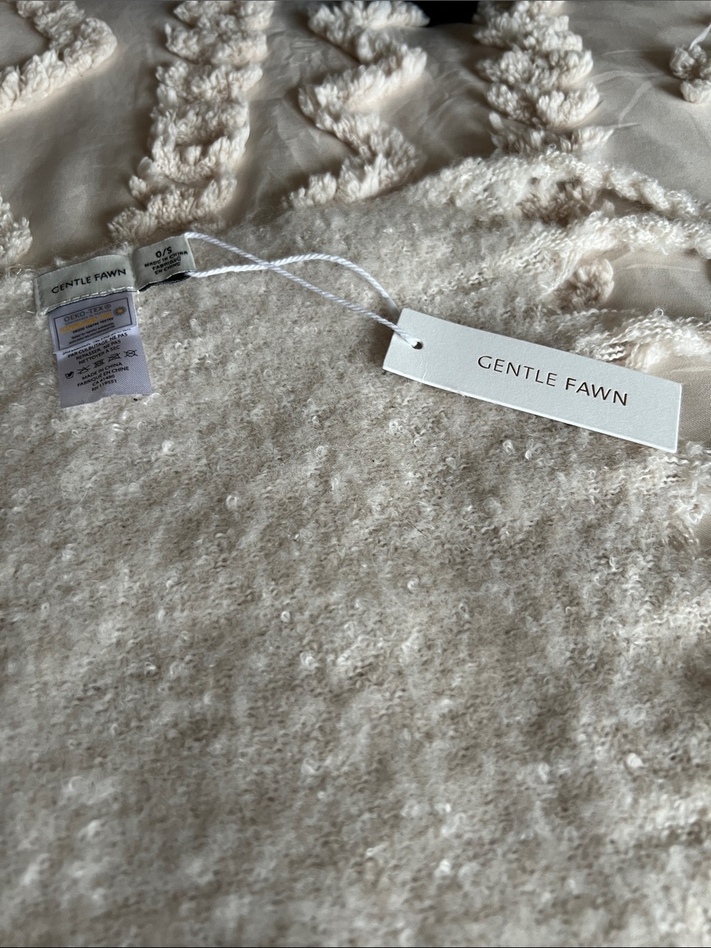 Gentle Fawn Ivory Bouclé Knit Sweater